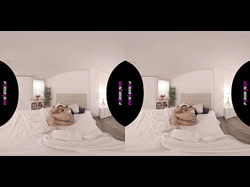 ❤️ PORNBCN VR Dua lesbian muda bangun miang dalam realiti maya 4K 180 3D Geneva Bellucci Katrina Moreno Lucah dubur pada kami ☑